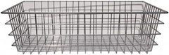 Marlin Steel Wire Products - 18" Deep, Rectangular Steel Wire Basket - 1-3/8" Perforation, 28" Wide x 8" High - Exact Tooling