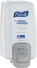 Ability One - 1000 mL Liquid Hand Sanitizer Dispenser - Plastic, Hanging, Gray - Exact Tooling