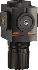 ARO/Ingersoll-Rand - 3/4 NPT Port, 290 CFM, Aluminum Heavy-Duty Regulator - 0 to 140 psi Range, 250 Max psi Supply Pressure, 1/8" Gauge Port Thread, 4.091" Wide x 7.223" High - Exact Tooling
