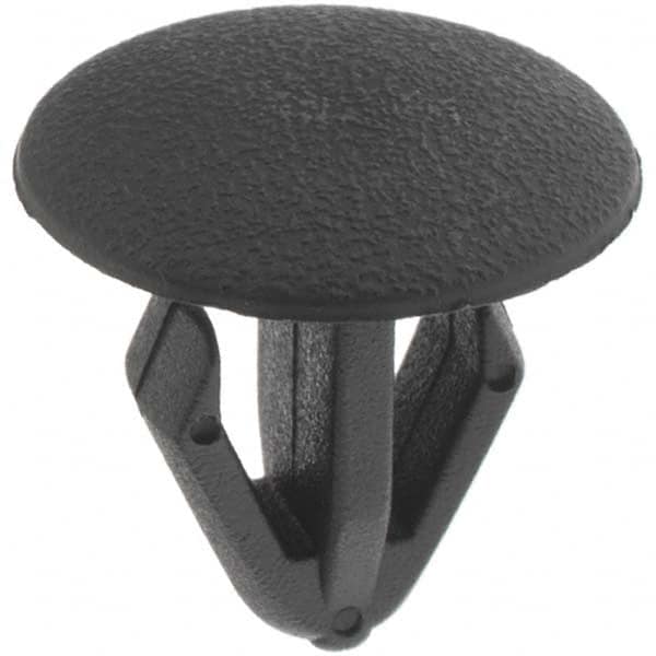 Value Collection - 8mm Hole Diam, Nylon Panel Rivet - 15mm Length Under Head, 8mm Material Thickness - Exact Tooling