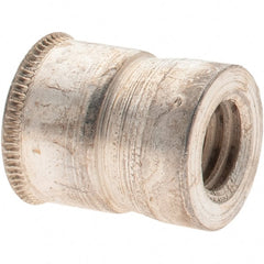 Value Collection - 5/16-18 UNC, Cadmium-Plated, Steel Knurled Rivet Nut Inserts - 0.03" to 0.09" Grip, 1/2" Drill Size, 0.528" Body Diam - Exact Tooling