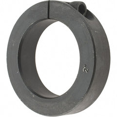 Value Collection - 2" Bore, Steel, One Piece Clamp Collar - 3" Outside Diam, 11/16" Wide - Exact Tooling