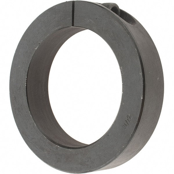 Value Collection - 2-7/16" Bore, Steel, One Piece One Piece Split Shaft Collar - 3-1/2" Outside Diam, 3/4" Wide - Exact Tooling