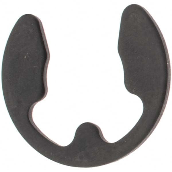 Rotor Clip - 11 to 15mm Shaft Diam, 10mm Groove Diam, Spring Steel Metric External E Style Retaining Ring - Exact Tooling