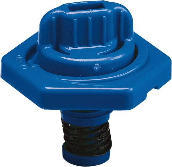 Trico - 4 Gal Capacity Polyethylene Oil Storage System - 7" Straight Spout, Blue - Exact Tooling