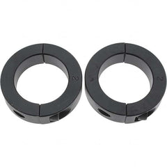 Value Collection - 2" Bore, Steel, Two Piece Shaft Collar - 3" Outside Diam, 11/16" Wide - Exact Tooling