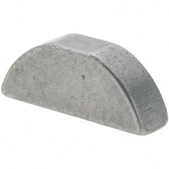 Value Collection - #505 Standard Woodruff Key - 5/8" Long x 5/32" Wide, Steel - Exact Tooling