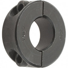 Value Collection - 20mm Bore, Steel, Two Piece Shaft Collar - 1-5/8" Outside Diam - Exact Tooling