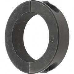Value Collection - 2-1/16" Bore, Steel, Two Piece Two Piece Split Shaft Collar - 3-1/4" Outside Diam, 3/4" Wide - Exact Tooling