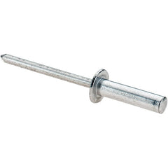 Value Collection - Size 68 Dome Head Aluminum Closed End Sealing Blind Rivet - Aluminum Mandrel, 0.376" to 1/2" Grip, 0.374" Head Diam, 0.192" to 0.196" Hole Diam, 0.748" Length Under Head, 3/16" Body Diam - Exact Tooling