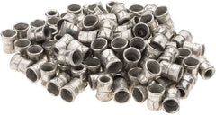 Value Collection - #10-32 UNF, Cadmium-Plated, Steel Knurled Rivet Nut Inserts - 0.03" to 0.09" Grip, 9/32" Drill Size, 0.36" Body Diam - Exact Tooling