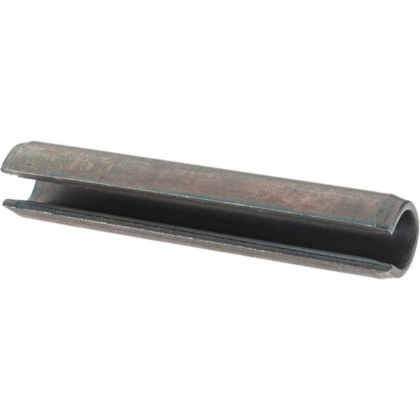 Value Collection - 8mm Diam x 45mm Long Slotted Spring Pin - Steel, Plain Finish - Exact Tooling