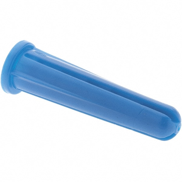 Value Collection - #14 to #16 Screw, 5/16" Diam, 1-1/2" Long, Plug Drywall & Hollow Wall Anchor - Plastic, Use with Concrete/Masonry & Wallboard - Exact Tooling