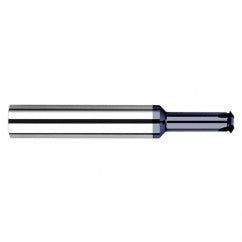 0.1200″ Cutter Diameter × 0.2180″ (7/32″) Reach Carbide Single Form #8 Thread Milling Cutter, 4 Flutes, AlTiN Coated - Exact Tooling