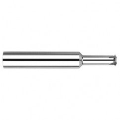 0.0720″ Cutter Diameter × 0.2500″ (1/4″) Reach Carbide Single Form #3 Thread Milling Cutter, 2 Flutes - Exact Tooling