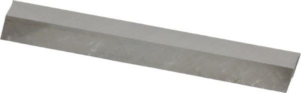 Cleveland - M2 High Speed Steel Square Tool Bit Blank - 1/4" Wide x 1/4" High x 2-1/2" OAL, 2 Beveled Ends, 10° Bevel Angle, Ground - Exact Tooling