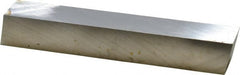 Cleveland - M42 Cobalt Square Tool Bit Blank - 3/4" Wide x 3/4" High x 5" OAL, 2 Beveled Ends, 10° Bevel Angle, Ground - Exact Tooling