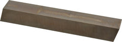 Cleveland - M42 Cobalt Square Tool Bit Blank - 1" Wide x 1" High x 7" OAL, 2 Beveled Ends, 10° Bevel Angle, Ground - Exact Tooling