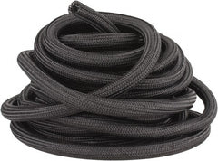 Techflex - Black Braided Cable Sleeve - 50' Coil Length, -103 to 257°F - Exact Tooling