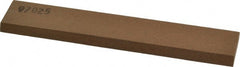 Made in USA - 6" Long x 1" Wide x 1/4" Thick, Aluminum Oxide Sharpening Stone - Rectangle, Medium Grade - Exact Tooling
