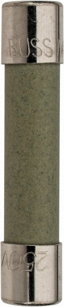 Cooper Bussmann - 250 VAC, 0.1 Amp, Time Delay Miniature Ceramic Fuse - 1-1/4" OAL, 1/4" Diam - Exact Tooling