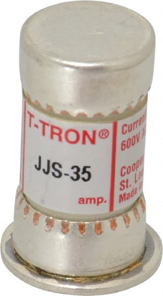 Cooper Bussmann - 600 VAC, 35 Amp, Fast-Acting General Purpose Fuse - Fuse Holder Mount, 1-9/16" OAL, 200 at AC (RMS) kA Rating, 13/16" Diam - Exact Tooling