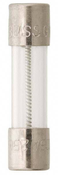 Cooper Bussmann - 250 VAC, 32 VDC, 0.3 Amp, Time Delay Miniature Glass Fuse - 20mm OAL, 10 at 125 V kA Rating, 5mm Diam - Exact Tooling