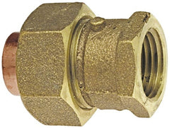 NIBCO - 3/8" Cast Copper Pipe Union - C x F, Pressure Fitting - Exact Tooling