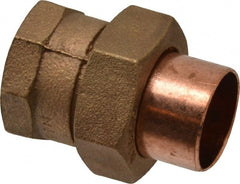 NIBCO - 1" Cast Copper Pipe Union - C x F, Pressure Fitting - Exact Tooling