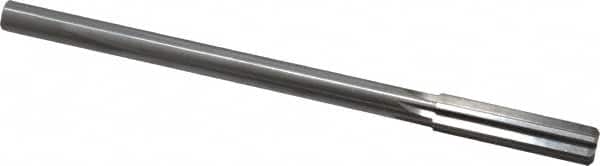 Made in USA - 0.449" High Speed Steel 6 Flute Chucking Reamer - Exact Tooling