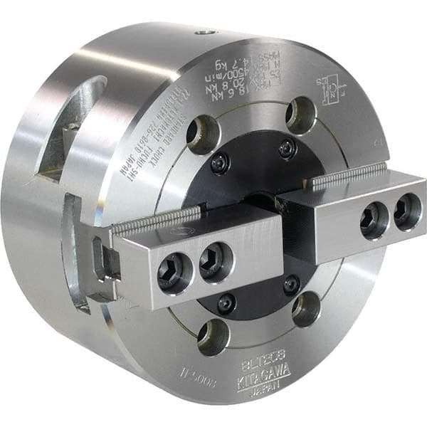 Kitagawa - Power Lathe Chucks Chuck Diameter (Decimal Inch): 6.0000 Number of Jaws: 2 - Exact Tooling