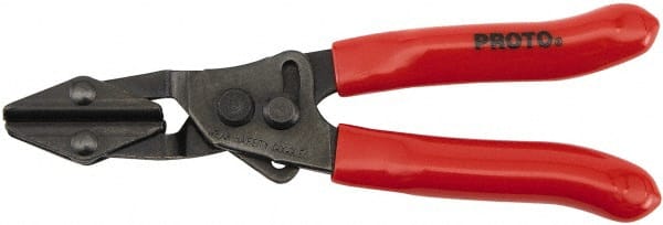 Proto - 5-1/2" OAL Parallel Jaw Mini Hose Locking Pliers - 2" Jaw Width, 1/2" Jaw Depth, 3/4" Jaw Opening, Cushion Grip Handle - Exact Tooling