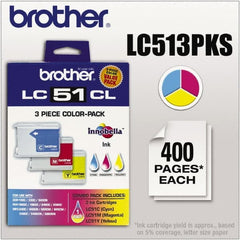 Brother - Cyan, Magenta & Yellow Ink Cartridge - Use with Brother DCP-130C, 330C, 350C, intelliFAX-1860C, 1960C, 2480C, 2580C, MFC-230C, 240C, 440CN, 465CN, 665CW, 685CW, 845CW, 885CW, 3360C - Exact Tooling