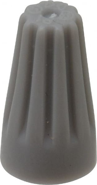 3M - 3, 22 to 2, 16 AWG, 300 Volt, Fire Resistant, Standard Twist on Wire Connector - Gray, 221°F - Exact Tooling
