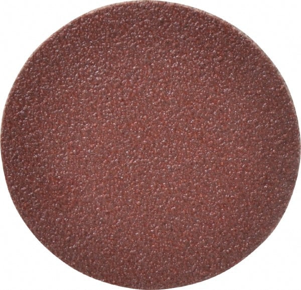 Merit Abrasives - 2" Diam, 60 Grit Aluminum Oxide Adhesive PSA Disc - Coarse Grade, Black, Cloth Backing, Flexible - Exact Tooling