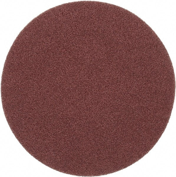 Merit Abrasives - 6" Diam, 40 Grit Aluminum Oxide Adhesive PSA Disc - Very Coarse, Black, Cloth Backing, Flexible - Exact Tooling