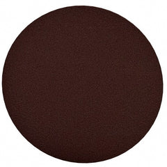 Merit Abrasives - 10" Diam, 120 Grit Aluminum Oxide Adhesive PSA Disc - Medium Grade, Black, Cloth Backing, Flexible, Use with Stationary Disc Sanders - Exact Tooling