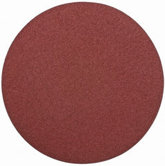 Merit Abrasives - 20" Diam, 40 Grit Aluminum Oxide Adhesive PSA Disc - Very Coarse, Black, Cloth Backing, Flexible - Exact Tooling