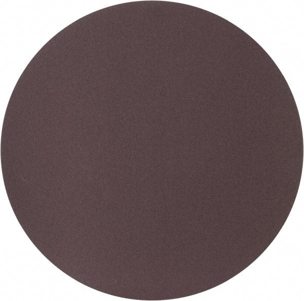Merit Abrasives - 20" Diam, 80 Grit Aluminum Oxide Adhesive PSA Disc - Coarse Grade, Black, Cloth Backing, Flexible, Use with Stationary Disc Sanders - Exact Tooling