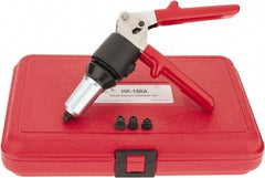 HUCK - 1/8 to 1/4" Manual Rivet Tool Kit - Includes Hand Riveter, 4 Nose Pieces - Exact Tooling