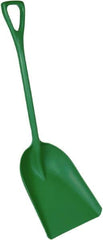 Remco - 17-1/8" High Square Plastic Shovel - 27" Long D-Grip Handle - Exact Tooling