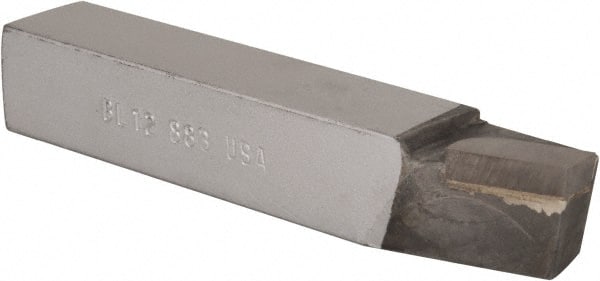 Made in USA - 3/4 x 3/4" Shank, Lead Angle Turning Single Point Tool Bit - BL-12, Grade C2 - Exact Tooling