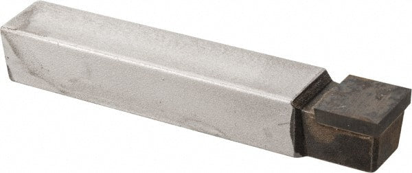 Made in USA - 3/8 x 3/8" Shank, Square Nose Single Point Tool Bit - C-6, Grade C2 - Exact Tooling