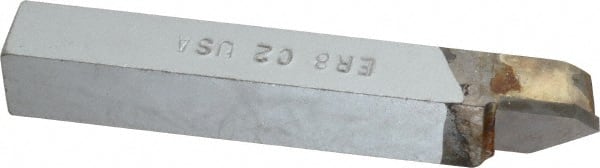 Made in USA - 1/2 x 1/2" Shank, Offset Threading Single Point Tool Bit - ER-8, Grade C2 - Exact Tooling