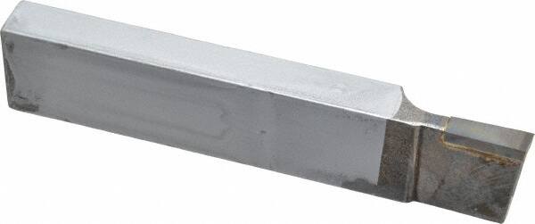 Made in USA - 1 x 1/2" Shank, Cutoff & Grooving Single Point Tool Bit - CT-121(444), Grade C2 - Exact Tooling