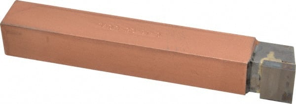 Made in USA - 1 x 1" Shank, Square Nose Single Point Tool Bit - C-16, Grade C5 - Exact Tooling