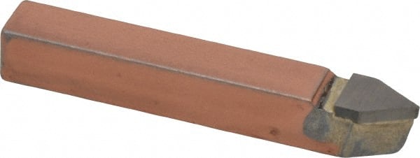 Made in USA - 3/8 x 3/8" Shank, Threading Single Point Tool Bit - E-6, Grade C5 - Exact Tooling