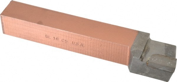 Made in USA - 1 x 1" Shank, Offset Side Cutting Single Point Tool Bit - GL-16, Grade C5 - Exact Tooling