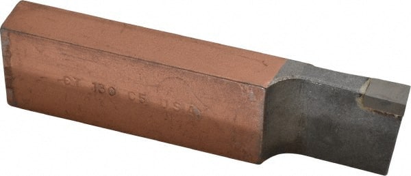 Made in USA - 1-1/4 x 5/8" Shank, Cutoff & Grooving Single Point Tool Bit - CT-130(556), Grade C5 - Exact Tooling