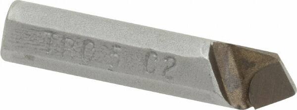 Made in USA - 5/16 x 5/16" Shank, Round Shank Boring Single Point Tool Bit - TRC-5, Grade C2 - Exact Tooling